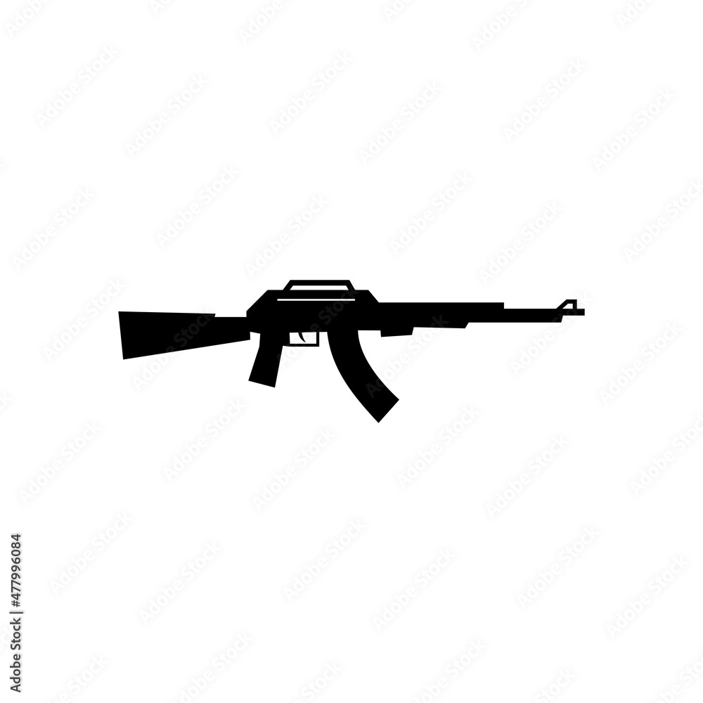 Sniper hunting rifle icon. Simple sniper hunting rifle vector icon for web design on white background Sniper hunting rifle icon. Simple sniper hunting rifle vector icon for web design on white background
