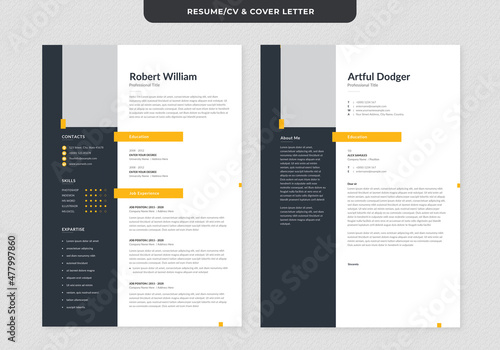 cv / resume minimal design