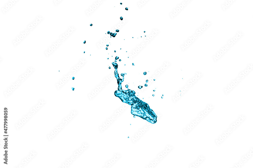 Fototapeta premium Water Splash isolate On White Background