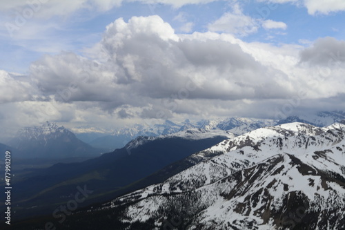 Wonderful road trip through Banff and Jasper national park in British Columbia, Canada. An amazing day in Vancouver. What a beautiful nature in Canada with so many animals and mountains. photo