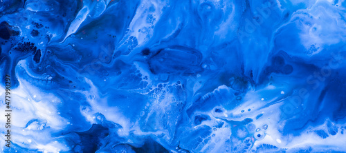 abstract acrylic blue pattern background