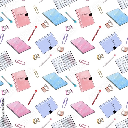 Notebook seamless pattern 