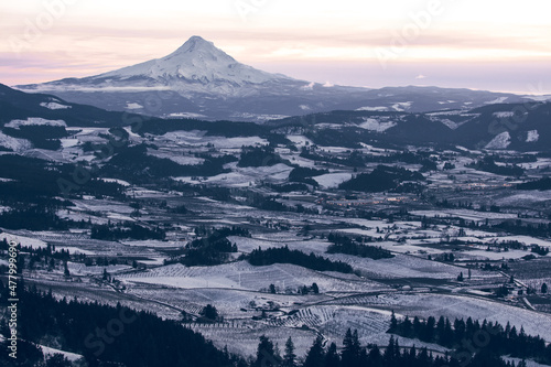 Hood River valley and Mount Hood