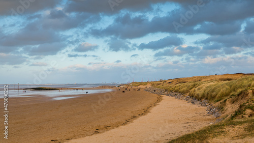 Leasowe Beach panorama