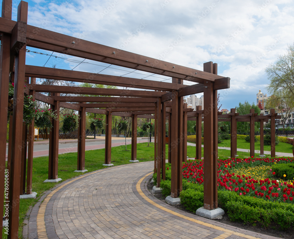 Recreation park in Obolon. Kiev.. Recreation park in Obolon. Kiev..