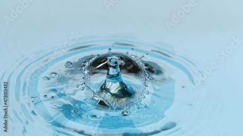 Water splash isolated on li...