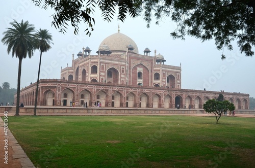 View of Safdarjung's tomb from the garden, Delhi