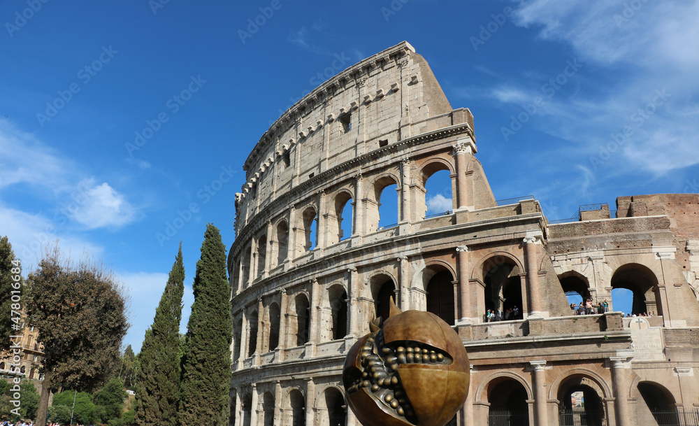 Rome, Italy. Colosseum on a summer's day
