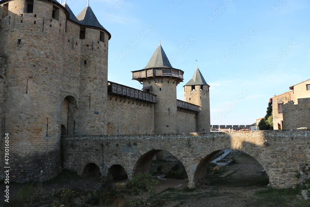Wonderful infrastructure of the castle of Carcassonne