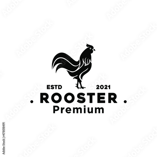 Chicken Rooster Farm Logo Collection Stock Vector