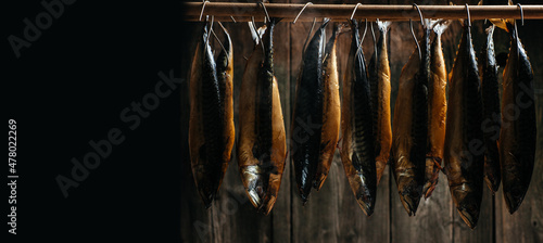 Fotografie, Obraz smoked mackerel