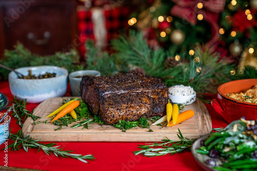 Prime rib with carrots 