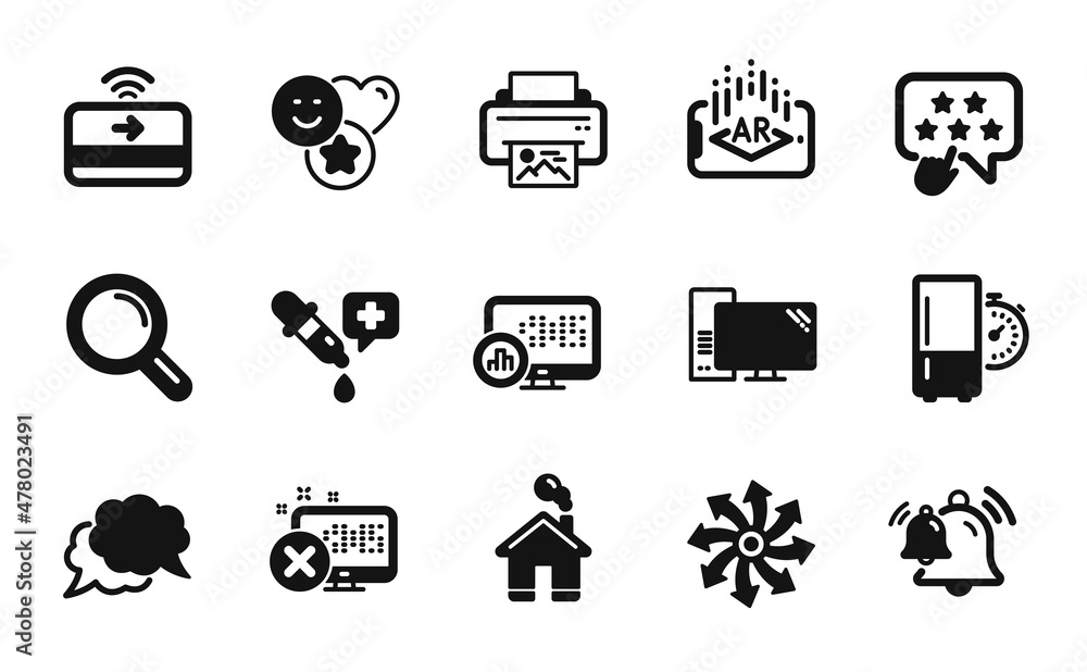 Vector set of Versatile, Chat message and Home icons simple set. Smile, Contactless payment and Reject access icons. Augmented reality, Chemistry pipette and Refrigerator timer signs. Vector Vector set of Versatile, Chat message and Home icons simple set. Smile, Contactless payment and Reject access icons. Augmented reality, Chemistry pipette and Refrigerator timer signs. Vector