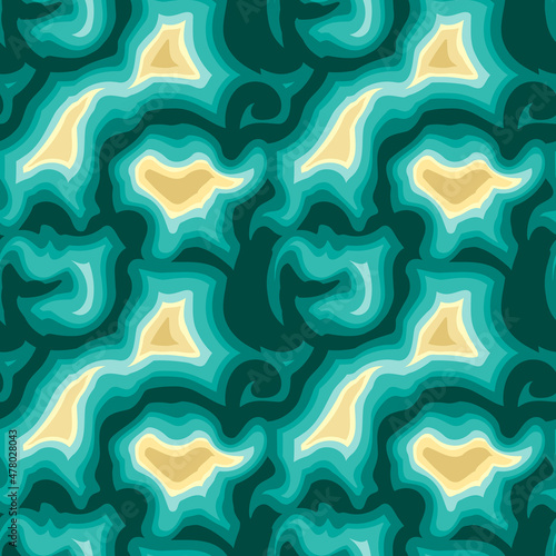 Obraz na plátně Abstract marbling seamless pattern