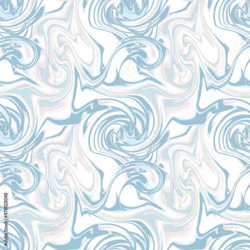 Fotografie, Obraz Abstract marbling seamless pattern