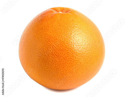 Ripe orange fruit  grapefruit isolated on white background.
