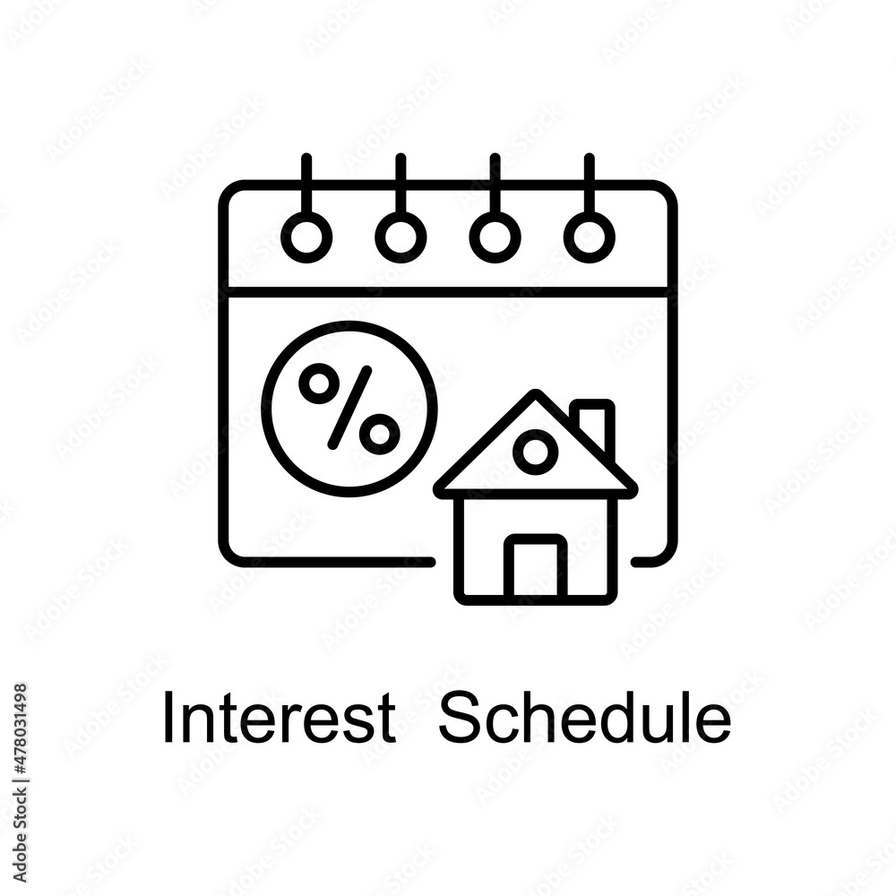 Interest Schedule Vector line icons for your digital or print projects. Interest Schedule Vector line icons for your digital or print projects.