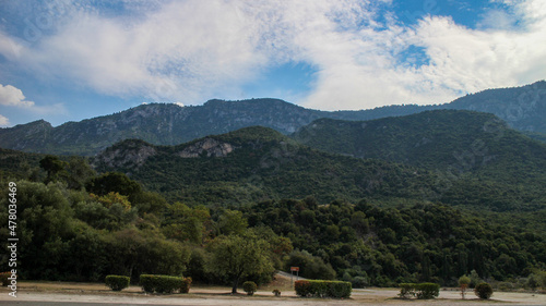 Site of the Battle of Thermopylae. The Greek resistance point against the Persian invasion. The hill of Kolonos, which was the last point of resistance of the Spartans.