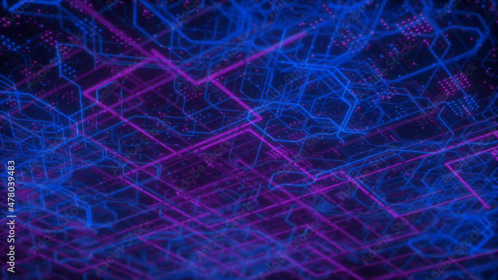 Abstract lines in a chaotic manner, in the form of the future metro. City schemes. 3d rendering. Abstract lines in a chaotic manner, in the form of the future metro. City schemes. 3d rendering.