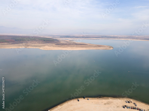 Aerial view of Pyasachnik  Sandstone  Reservoir  Bulgaria