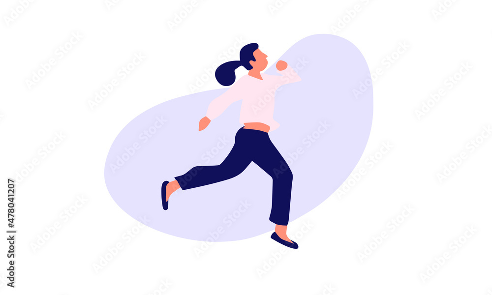 jump characters flat design Isolated on white background. Flat style stock vector illustration. jump characters flat design Isolated on white background. Flat style stock vector illustration.