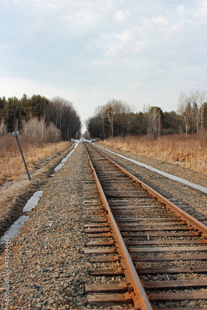 Never ending rail road tracks