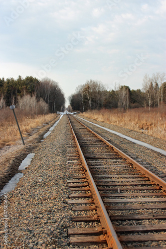 Never ending rail road tracks