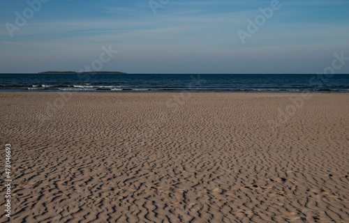empty beach, sea and sky