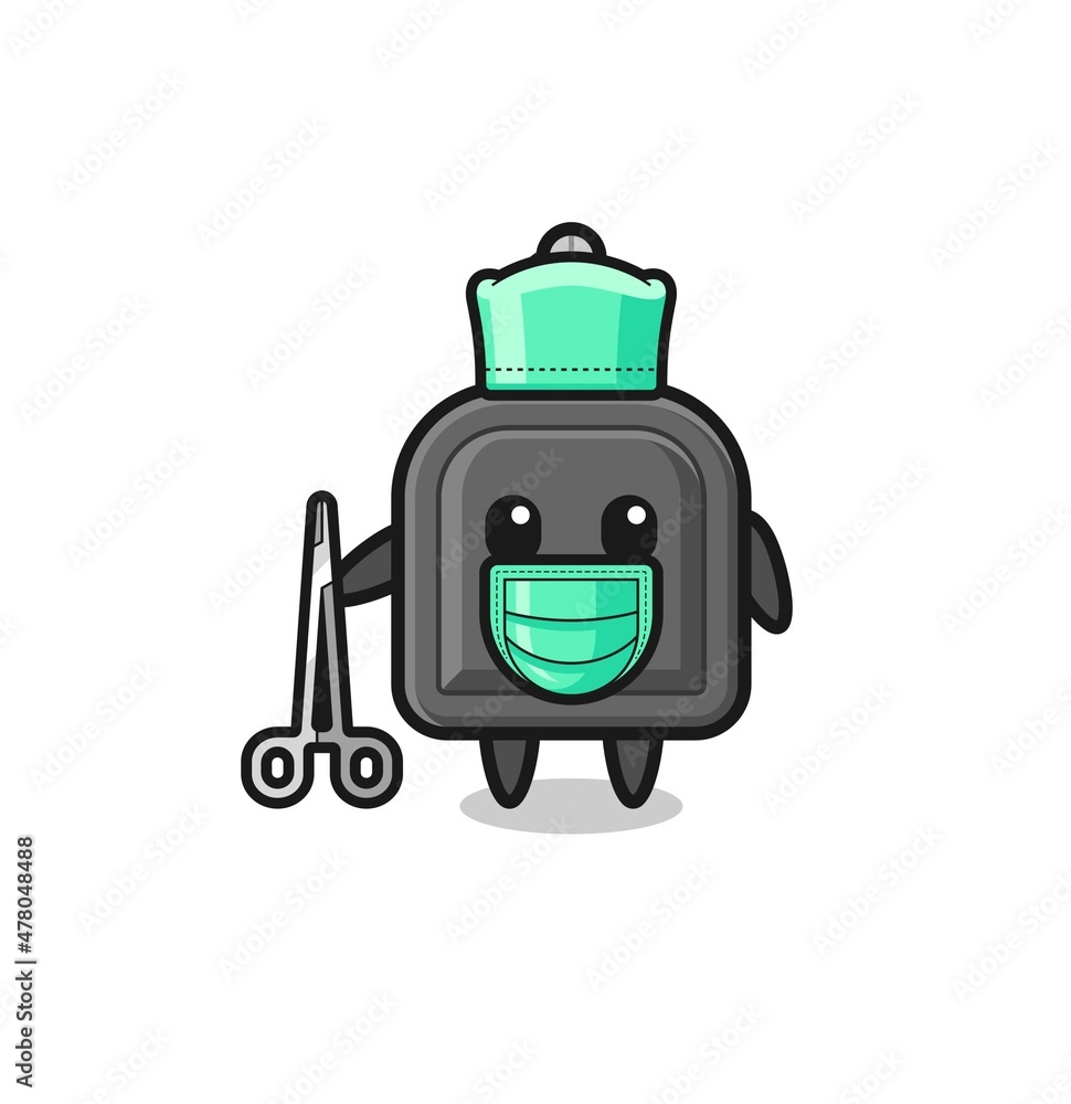 surgeon car key mascot character surgeon car key mascot character