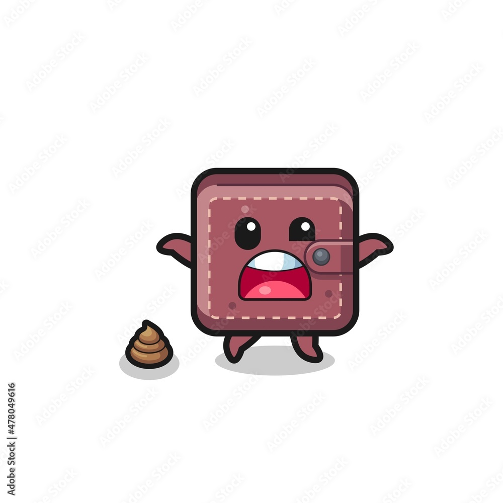 leather wallet earth surprised to meet poop leather wallet earth surprised to meet poop