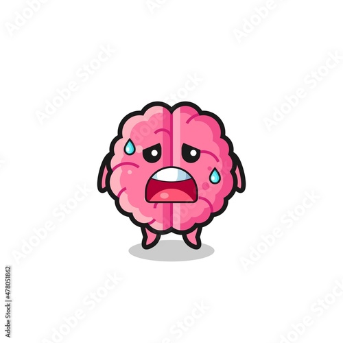 the fatigue cartoon of brain