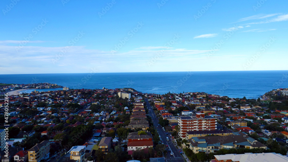 Naklejka premium Bondi, Waverly & Tamarama Sydney Australia