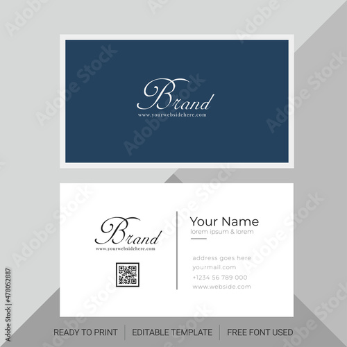 elegant business card template design © Kitypaws design