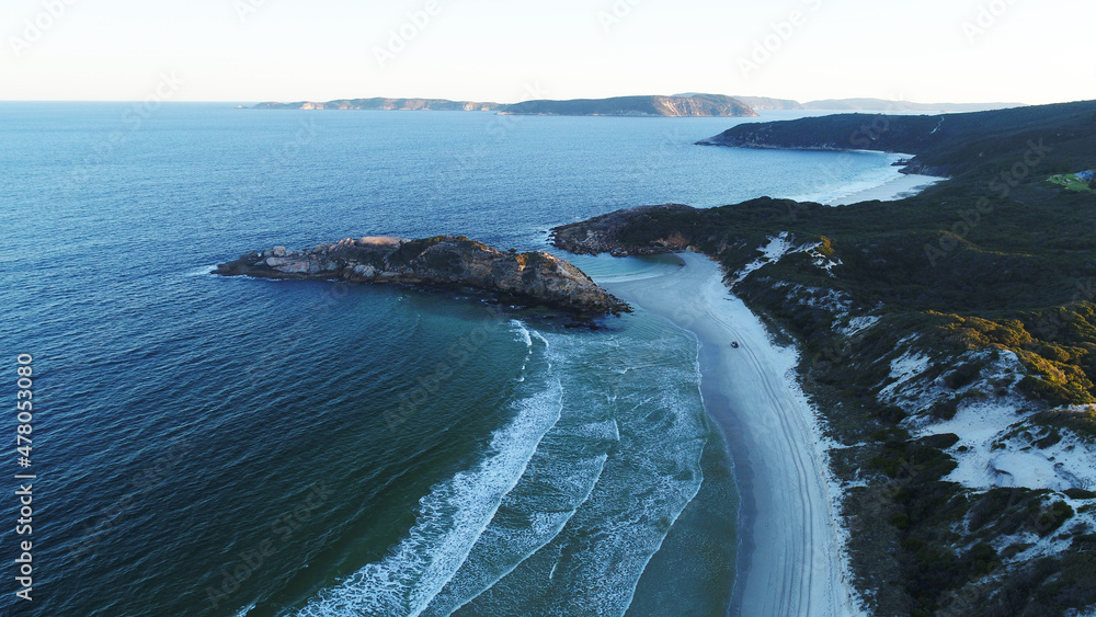 Obraz premium Drone Shot of Nanarup Beach Western Australia