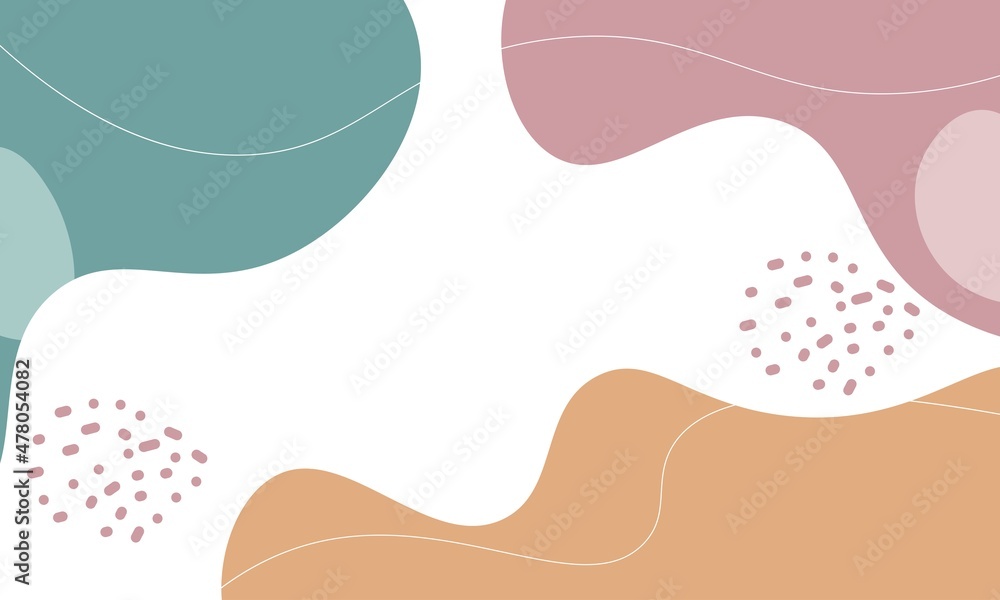 Abstract Pastel Background with Elements Vector