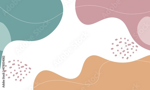 Abstract Pastel Background with Elements Vector
