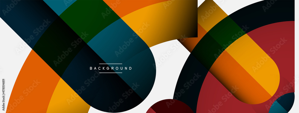 Trendy shapes, color minimal design composition, lines and shadows for wallpaper banner background or landing page Trendy shapes, color minimal design composition, lines and shadows for wallpaper banner background or landing page