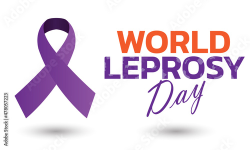 Vector illustration on the theme of World Leprosy Day in January