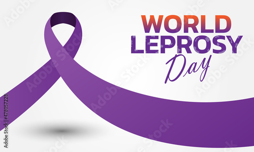 Vector illustration on the theme of World Leprosy Day in January