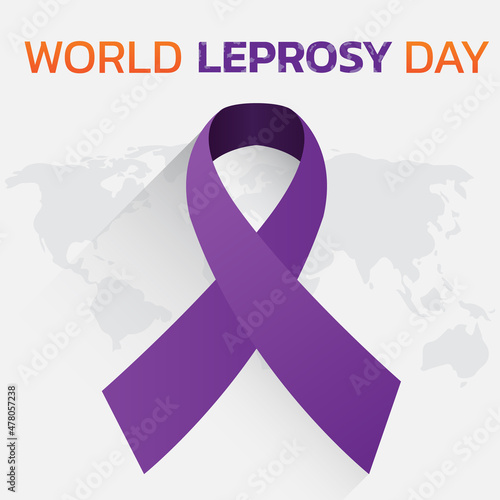 Vector illustration on the theme of World Leprosy Day in January