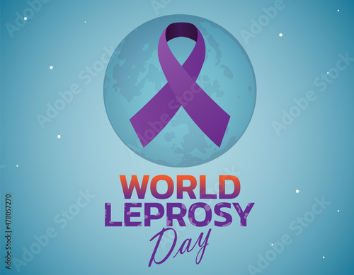 Vector illustration on the theme of World Leprosy Day in January