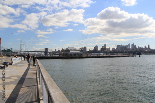 New York City in 2017 sunset and sunny days