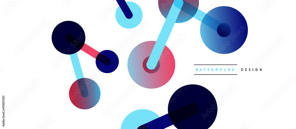 Line points connections geometric abstract background. Circles connected by lines. Trendy techno business template for wallpaper, banner, background or landing Line points connections geometric abstract background. Circles connected by lines. Trendy techno business template for wallpaper, banner, background or landing