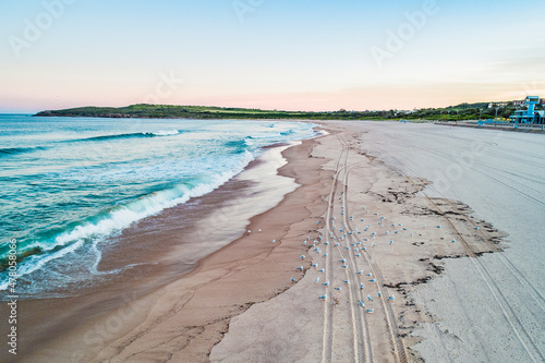 Canvas Print Drone Photo of Maroubra Beach