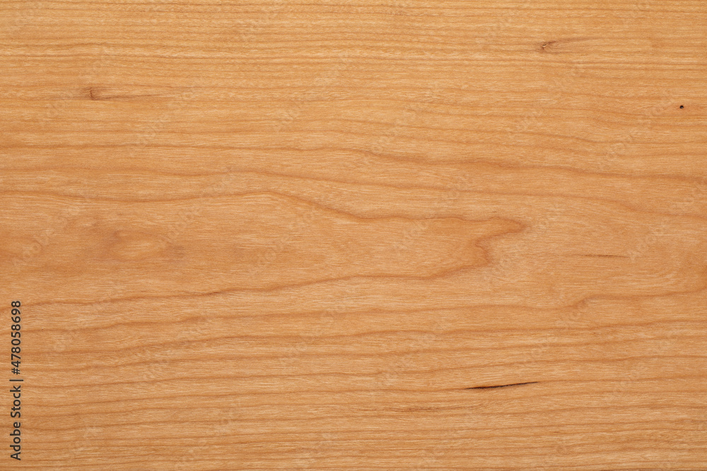 Naklejka premium Wooden plank natural texture background. Cherry wood plank texture.