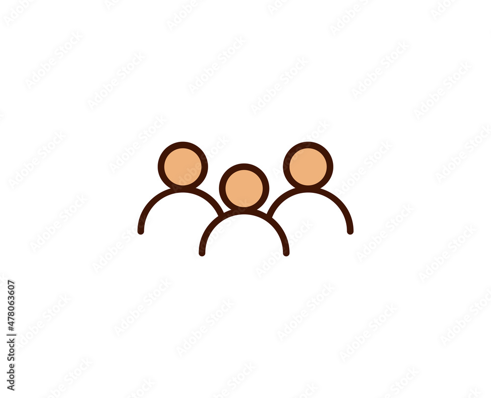 Team line icon. Vector symbol in trendy flat style on white background. Office sing for design. Team line icon. Vector symbol in trendy flat style on white background. Office sing for design.