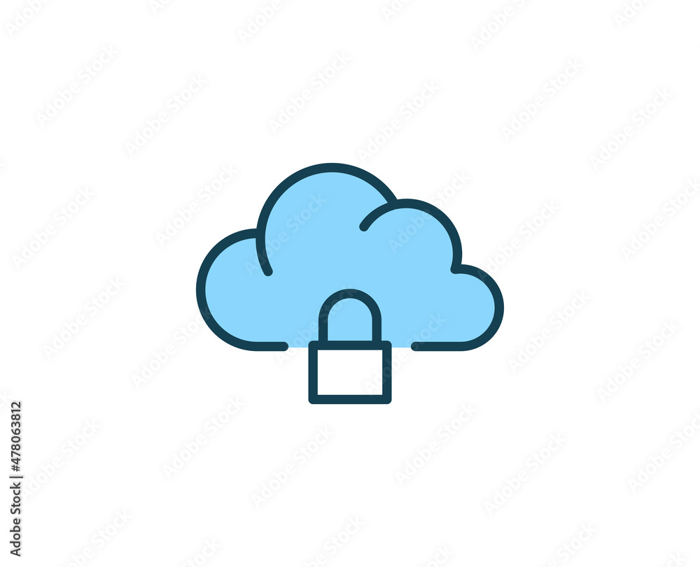 Cloud premium line icon. Simple high quality pictogram. Modern outline style icons. Stroke vector illustration on a white background. Cloud premium line icon. Simple high quality pictogram. Modern outline style icons. Stroke vector illustration on a white background.