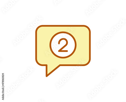 Message premium line icon. Simple high quality pictogram. Modern outline style icons. Stroke vector illustration on a white background. 