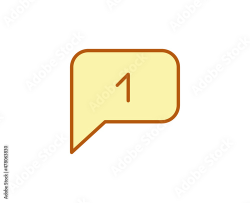 Message premium line icon. Simple high quality pictogram. Modern outline style icons. Stroke vector illustration on a white background. 