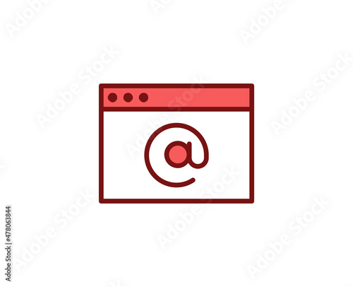 E-mail premium line icon. Simple high quality pictogram. Modern outline style icons. Stroke vector illustration on a white background. 